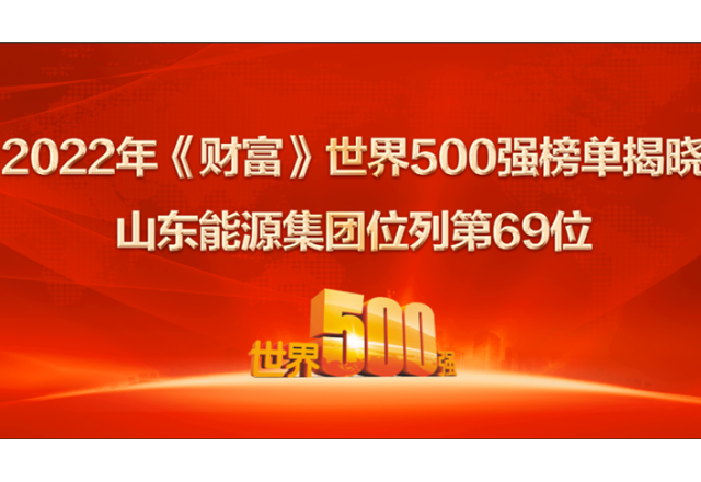 山東能源集團位列2022年世界500強第69位！ 居山東上榜企業(yè)第一
